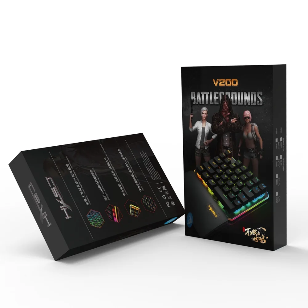 Новая Проводная USB клавиатура ZERODATE HXSJ с RGB подсветкой 35 клавиш Механическая