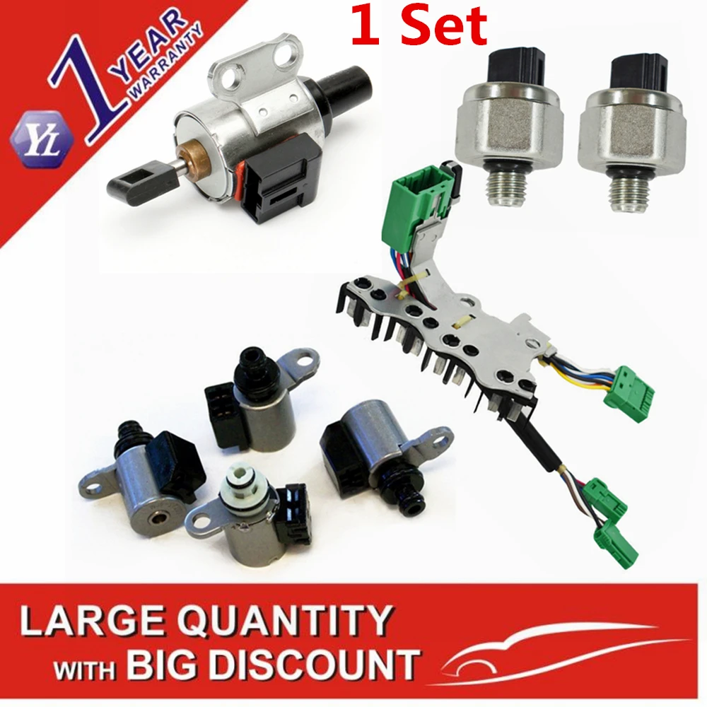 

CVT JF011E RE0F10A F1CJA Valve Solenoid Kit w/2 Sensor 2007+ for 4 cyl for Dodge For Jeep For Nissan For Mitsubishi 33446-JF011