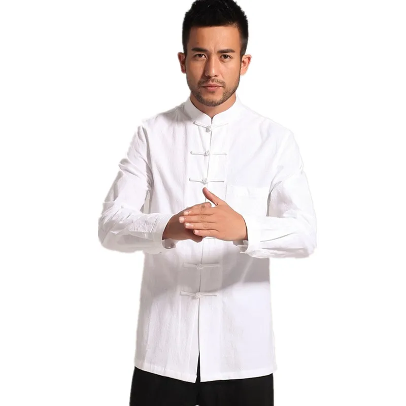 Buy High Quality Solid White Chinese Traditional Men's