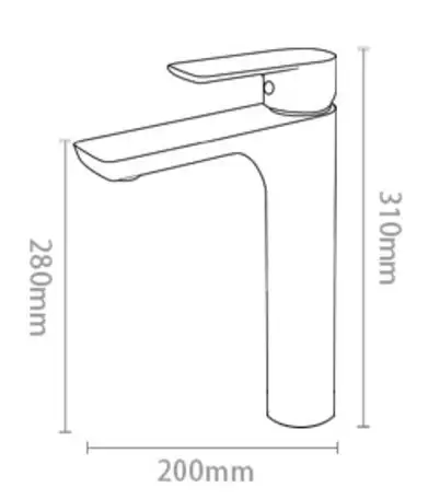 Твердый латунный Deaign настил дизайнерский смеситель матовый квадратный матовый золотой кран Ванная комната маленький смеситель для раковины BL709
