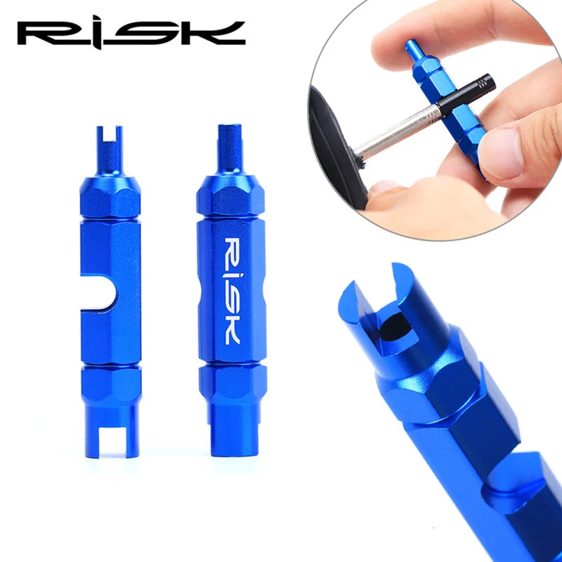 

Risk Aluminum Multifunctional Bicycle Valve Tool Schrader Presta Valve Core Bike Tires Repair Tools Extension Rod Remove Wrench