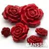 10pcs/lot Beautiful red rose desin buttons Scrapbooking button for DIY Garment accessories (KK-1411) 1