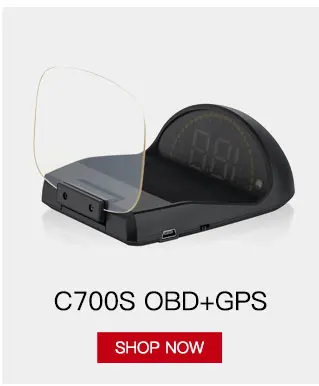 Новейший C1 автомобильный HUD Дисплей OBD Электроника дисплей Автомобильный спидометр превышение Предупреждение gps Спидометр OBD2+ gps двойной режим