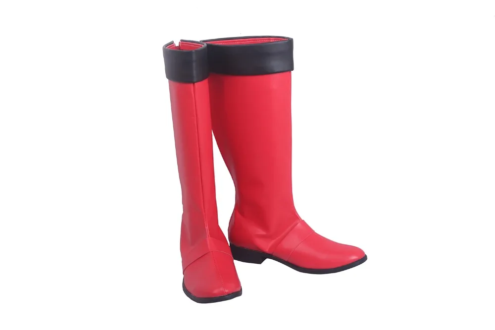 Tokumei Sentai Go-Buster Red Buster Cosplay Boots Red Shoes Custom Made (5)