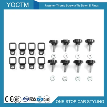 

Fastener Thumb Screws Tie Down D Rings For Jeep Wrangler 2007+ Interior Accessories Quick Release Screw Nut Modification Parts