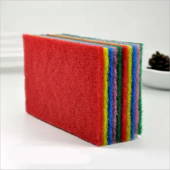 

15*10cm Kitchen Scouring Pad for Scouring Dishwashing Cleaning Scrubbing Scrubbies Muti Colors 100/pcs DEC107