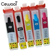 Cewaal 4 шт./компл. 30 мл чернильные картриджи для hp прокладка многоразового ABS для hp принтера 564XL прочный