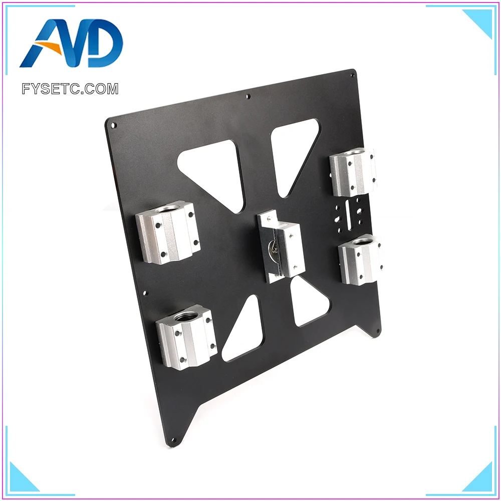 Cena Aluminium Y przewóz płyta anodowana z SC8UU pgrade Prusa i3 V2 gorące łóżko płyta pomocnicza dla Prusa i3 RepRap DIY części drukarki 3D