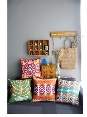 45x45 سنتيمتر جنوب شرق آسيا البوهيمي نمط وسادة غطاء الملونة وسادة غطاء القطن الكتان المخدة مكتب أريكة رمي المخدة 45x45 سنتيمتر جنوب شرق آسيا البوهيمي نمط وسادة غطاء الملونة وسادة غطاء القطن الكتان المخدة مكتب أريكة رمي المخدة