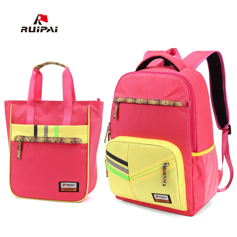 

RUIPAI 2PCS 1 Set Kids Backpack Shoulder Bags Orthopedic Backpack Schoolbag For Boys Girls Primary School Students Fashion Bags