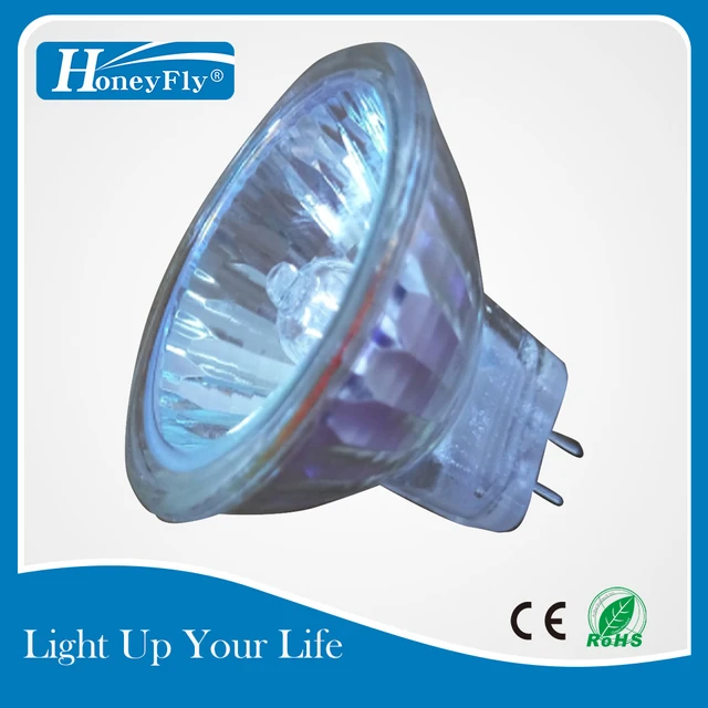 HoneyFly-Lampe halogène MR16, ampoule halogène, spot, blanc chaud, verre  transparent, intérieur, 12V, 2700-3000K, 20W