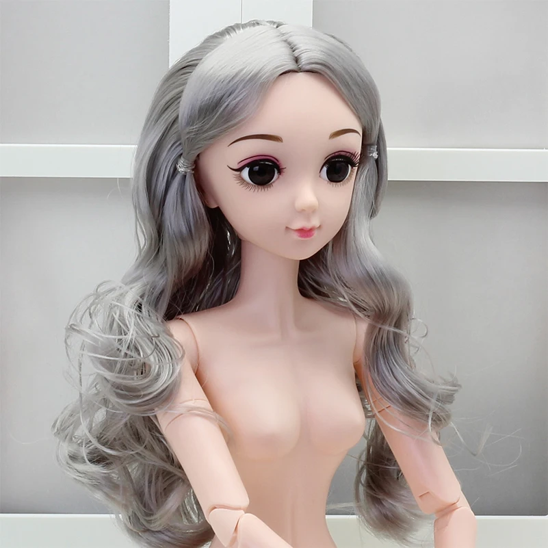 Новинка 60 см 3D глаза 21 подвижные суставы BJD ресницы куклы женские обнаженные куклы тело с обувью Куклы Игрушки для девочек подарок