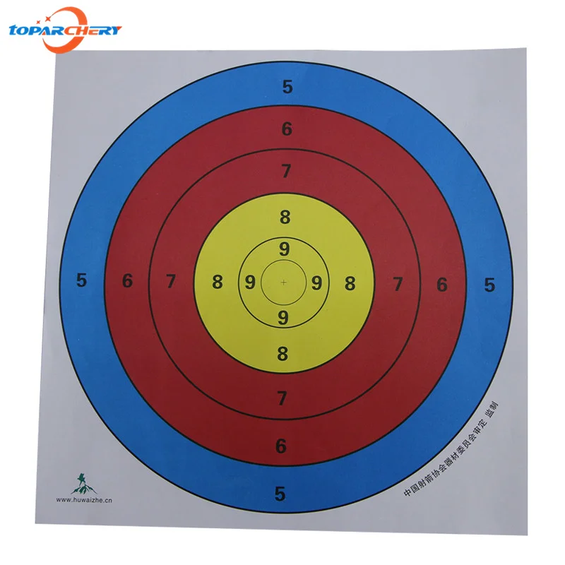 6pcs/lot 15*15 inch Target Paper Ring Single Spot Slingshot Shooting