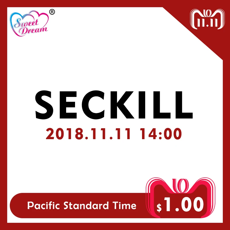 

Sweet Dream Only $1 Seckill 11.11 14:00 (Pacific Standard Time) Please Add to Cart