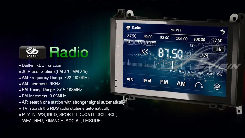 Excellent Erisin ES792B 9" MTK Car Stereo GPS IPOD 3G Radio RDS DVR System for Benz 11