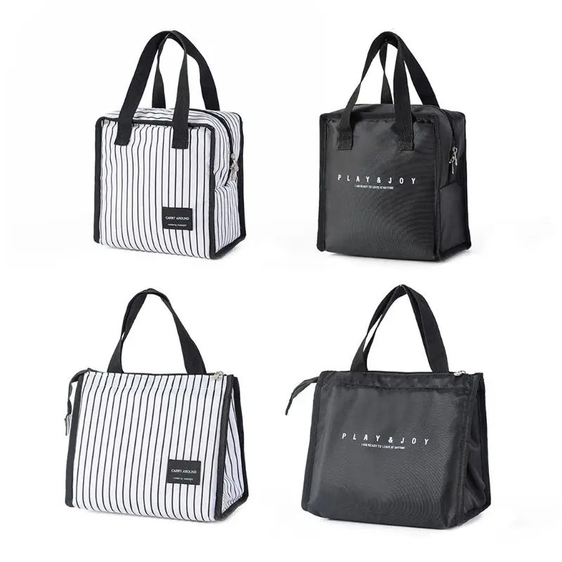 

1 Pc Portable Thermal Insulated Cooler Bag Lunch Picnic Carry Tote Storage Case Box High Quality Nylon NoEnName_Null