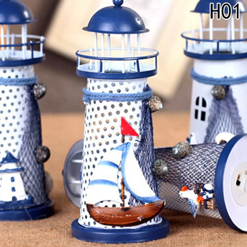 Fashion-Mediterranean-style-fashion-metal-crafts-home-decor-Marine-beacon-flash-iron-Lighthouse-New-flash-marine (4)