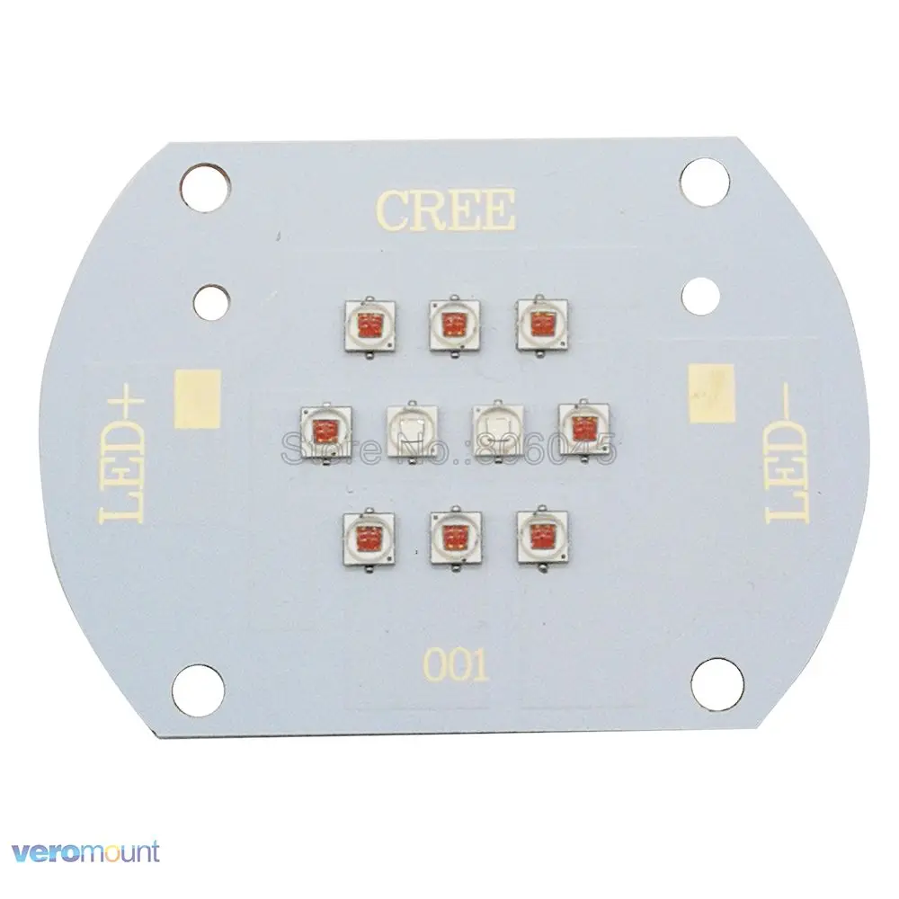 Cree XLamp XPE2 XP-E2 30 Вт 10 светодиодный s мультичип лампа светильник красный 8 шт.+ синий 2 шт. смешанный цвет DIY высокая мощность светодиодный излучатель светильник источник