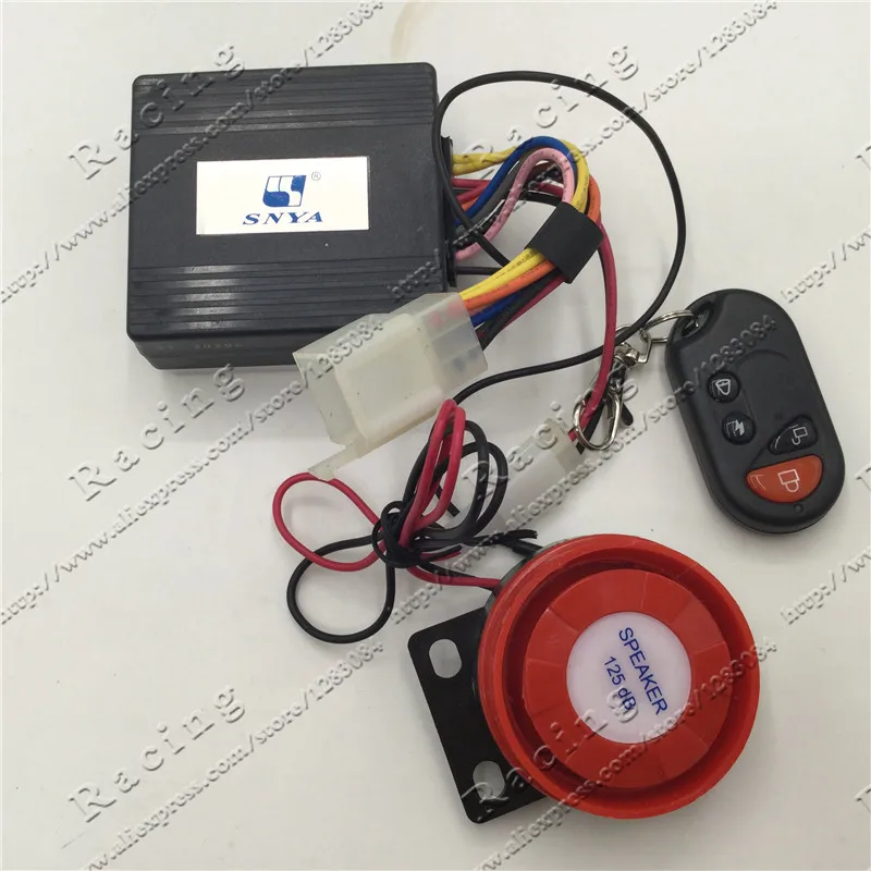 

12V Anti-theft device Electric car alarm siren Genuine sports Zuma Karting ATV motocross bodyguard pedal With remote control