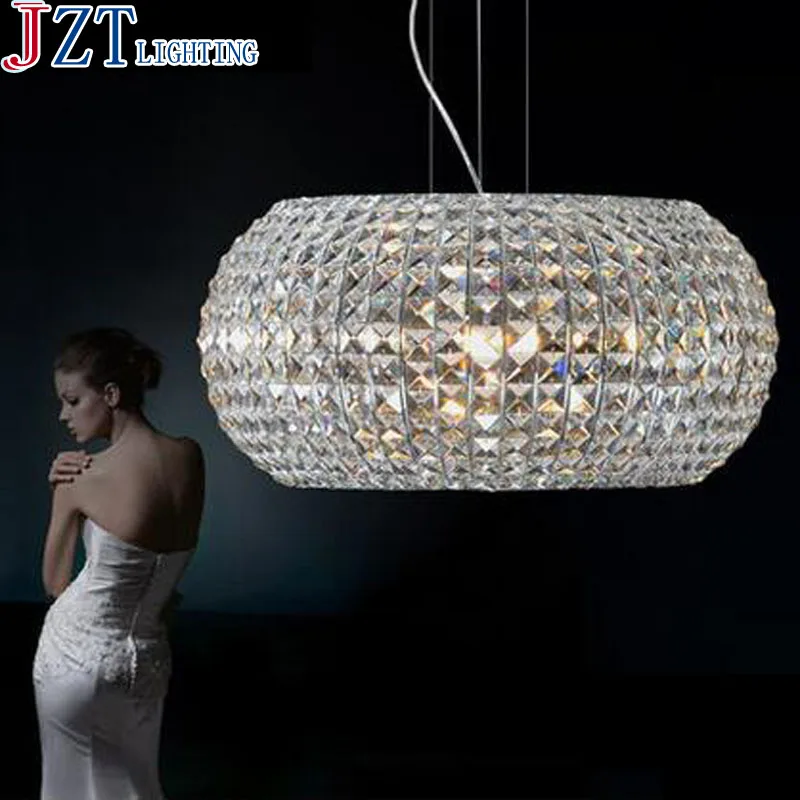 M Modern Crystal Pendant Light Ellipsosome Pendant Light Lighting Used in Dining Room Living Room Clothing Store+Free shipping!