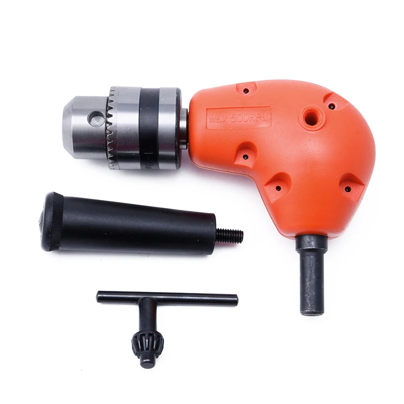 3/8" Grip Right Angle Drill Attachment 90 Degree Handle Key Chuck