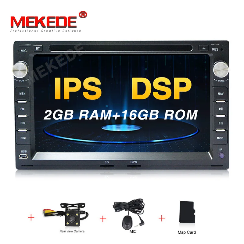 add camera MEKEDE Android 9,0 4+ 64G ips DSP 7 дюймов сенсорный для VW/Passat/Golf/Skoda поддержка gps navi Ipod BT Радио mic SWC OBD2 - Цвет: add camera