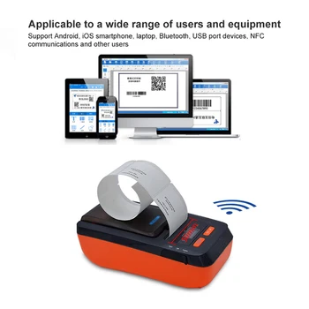 

PT-66DC Industrial Applications Portable Label printer Phone WIFI Remote Wireless Connection Thermal Printers