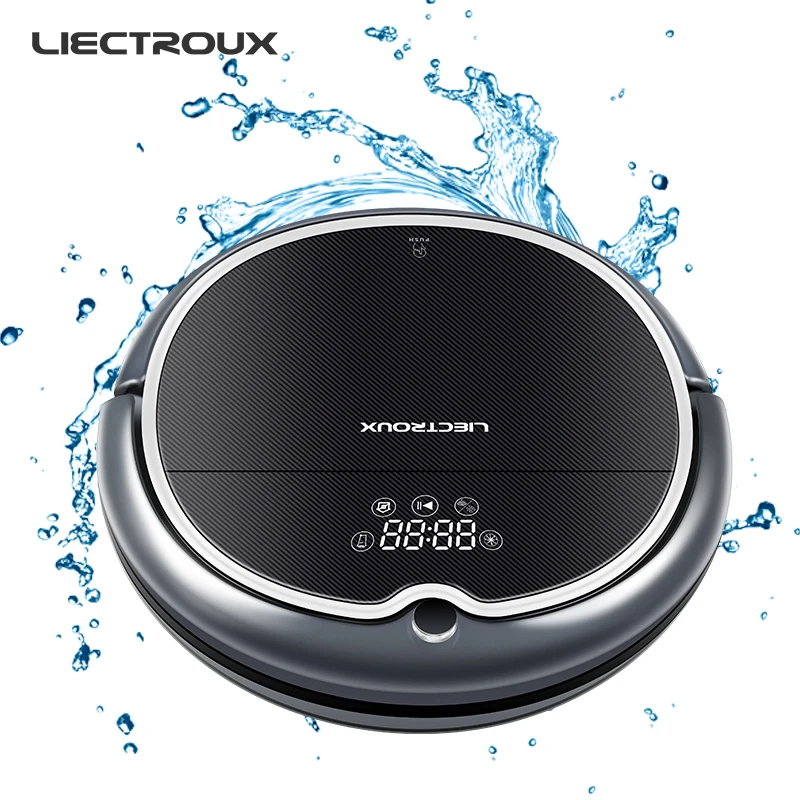 LIECTROUX Робот пылесос Q8000 Wi Fi APP управления гироскоп навигации с памятью УФ