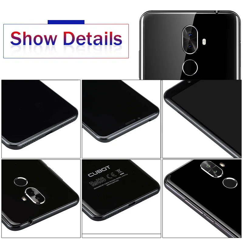 Cubot X18 Plus Android 8 0 18:9 FHD + 4 Гб 64 5 99 дюймов MT6750T восьмиядерный смартфон 20MP 2MP задние