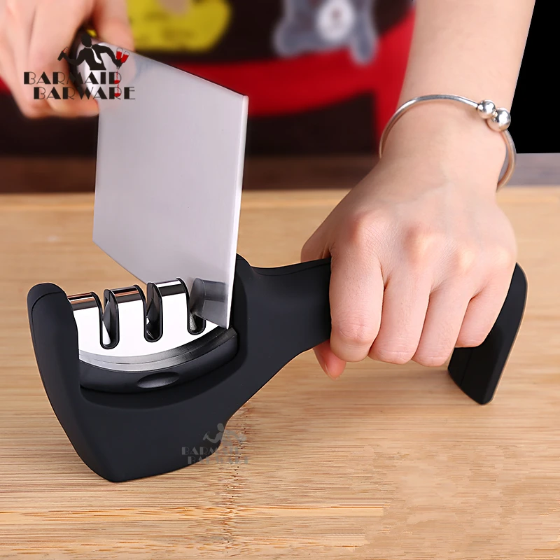 

Professional Knife Sharpener Stainless Steel Ceramic Knife Sharpening Stone Tungsten Steel Diamond Sharpener Kitchen Tool