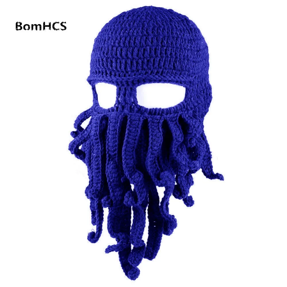 BomHCS оптовая продажа 10 шт забавные щупальца Осьминог Cthulhu вязаная шапка