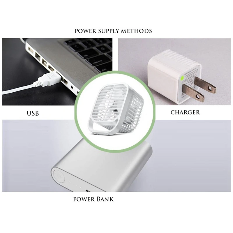 DMWD 8 дюймов кондиционер мини вентилятор настольный USB Портативный охладитель воздуха 4 лезвия настольный вентилятор Супер Тихий DC 5 В для ПК/ноутбука/Тетрадь