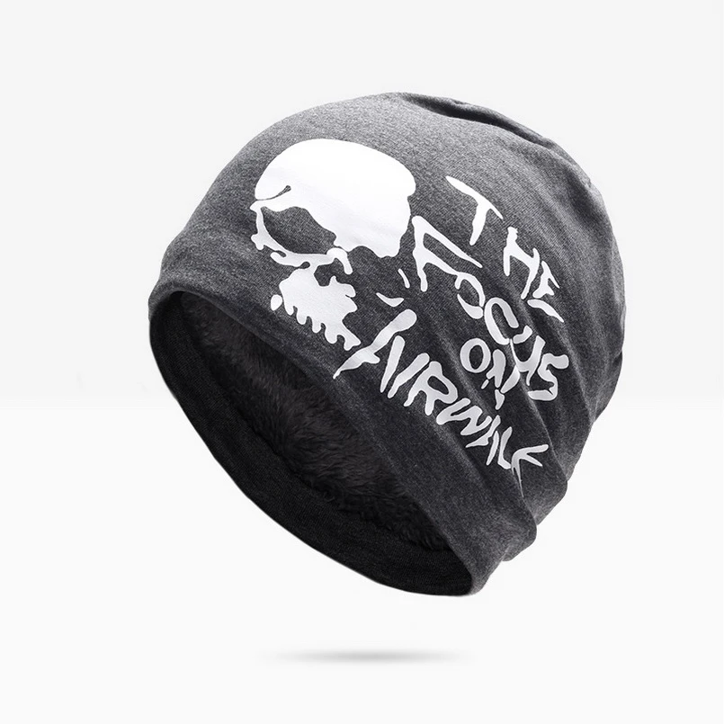 NUZADA Зимние головные уборы для мужчин и женщин Skullies Beanie Hat Hedging cap Мужская плюс пух двухслойная ткань теплая зимняя шапка s Beanies