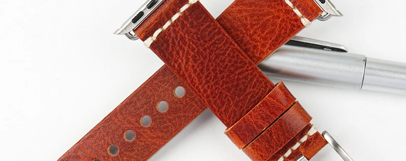 MAIKES Замена для Apple Watch Band 44 мм 40 мм 42 мм 38 мм серия 4 3 2 1 iWatch браслетный ремешок для часов масло воск кожаный ремешок для часов