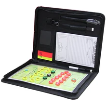 Zipper 4 In 1 Soccer Board Magnetic Coach Basketball Handball Volleyball Tactical Board Coaching Game Tactic Strategy Clipboard