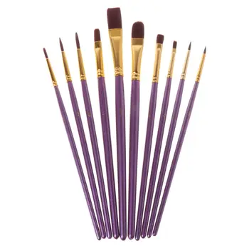 

40pcs/set Pro Artist Paint Brush Nylon Hair Watercolor Acrylic Oil Painting Drawing Supplies Art Crafts