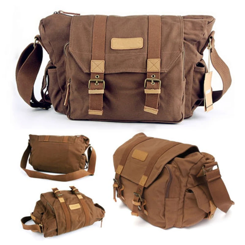 

1pc Durable Outdoor Camera Bag Waterproof Cameras Vintage Shoulder Messenger Single Shoulder Backpack Bags For DSLR Camera