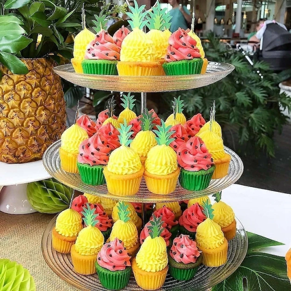 1 комплект Фламинго кекс топперы ананас пальмы топперы Алоха летние бассейн вечерние Свадебные День рождения детский душ украшения принадлежности
