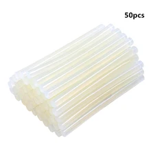 50pcs 7mm x 100mm pistola per colla a caldo riparazione accessori in lega trasparente pistola per colla a caldo stick per pistola adesivo strumenti fai da te