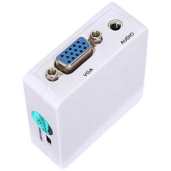  1080P Audio Vga a Hdmi Hd Hdtv Video Converter Box Adattatore per Il Computer Portatile Del Pc Dvd