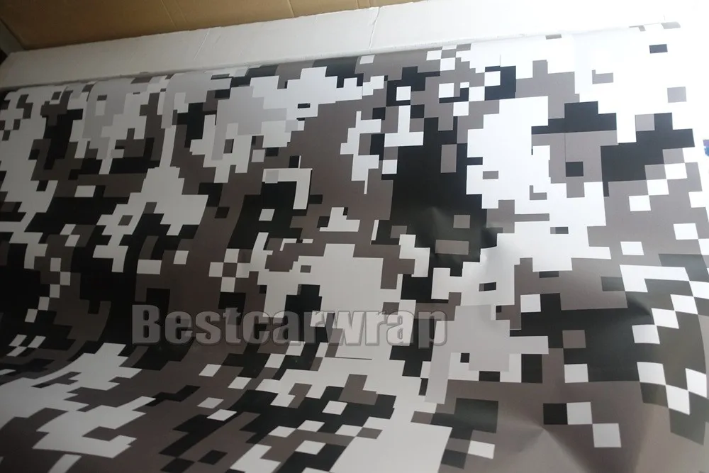 white black camouflage vinyl wrap camo pixel digital mosaics Car auto wrapping film Foile 3M printed matte gloss tuning styling bmw  (10)