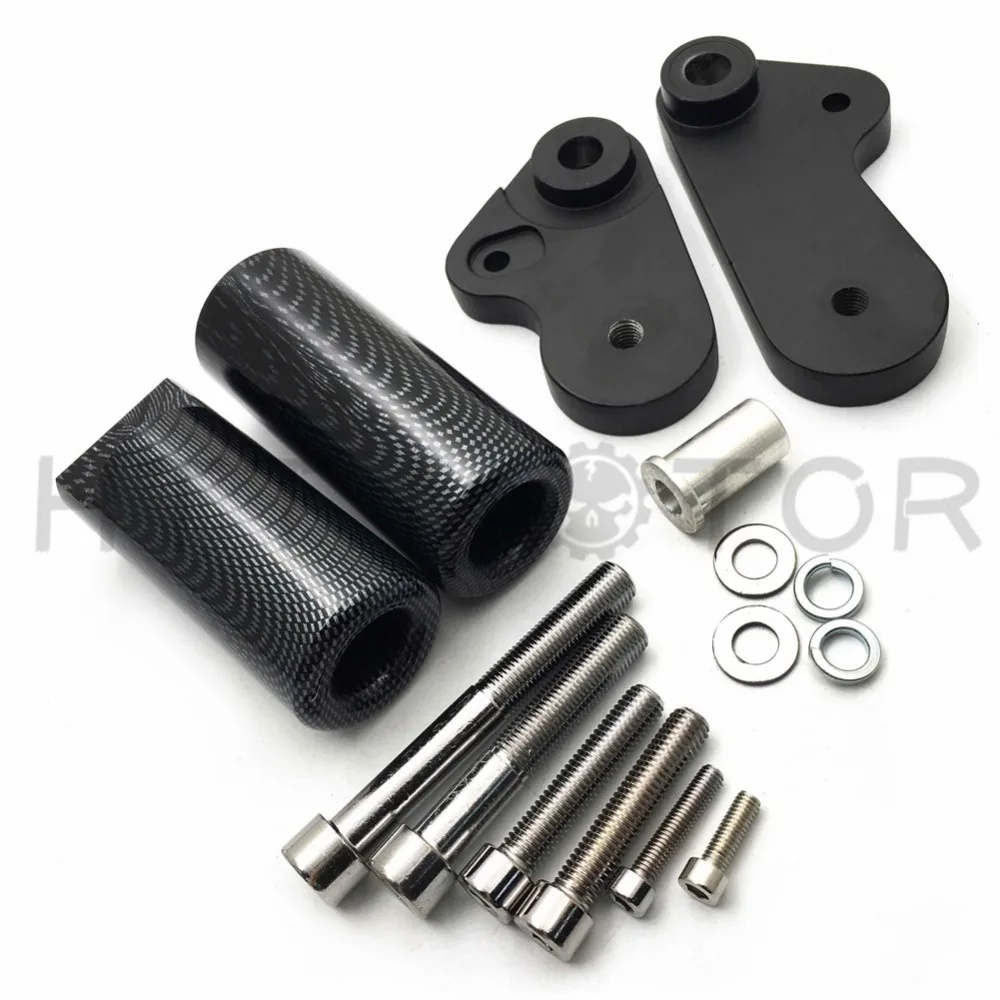 Aftermarket мотоцикл части без резки рамки слайдер протектор для Yamaha 2009-2012 YZF R1 YZFR1 YZF-R1 углеродного волокна