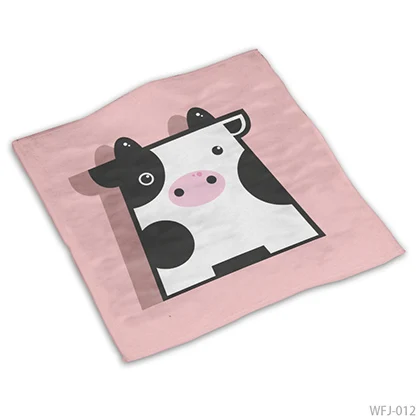 Милые животные микрофибра квадратное полотенце для лица - Цвет: WFJ012