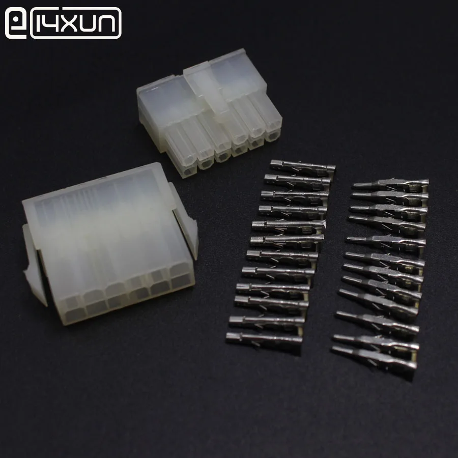 EClyxun 2 комплекта 5557 5559 12P Проводная клемма комплект электрических разъемов 4 мм 2x6P