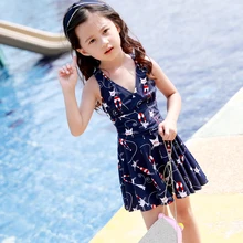 Новые купальники для девочек платье принцессы юбка стильный купальный костюм солнцезащитный детский купальник для девочки пляжная одежда для плавания