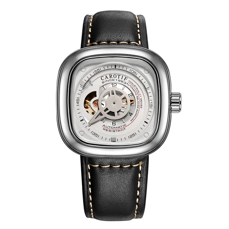 CAROTIF, высокое качество, турбийон, мужские часы, Montre HommeTop, брендовые Роскошные деловые часы, мужские автоматические механические наручные часы - Цвет: 1