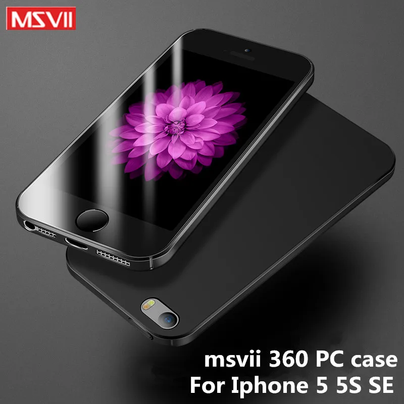 MSVII Роскошный чехол для телефона apple iphone SE 5SE Ультратонкий с полной защитой 360