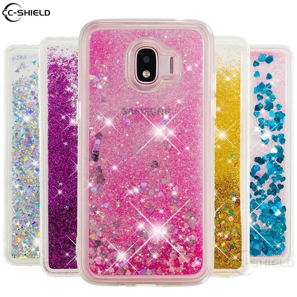 Мягкий чехол-накладка из ТПУ для Samsung Galaxy J2 2018 J250 J250F/DS SM-J250F/DS SM-J250Y Dynamic Liquid Love Heart |