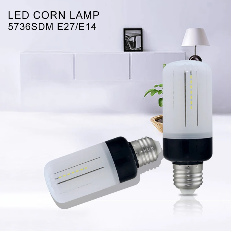 2017 новинка E27 E14 светодиодная лампа кукурузный свет SMD 5736 220в 110в 20Led 30led 46 LED 81