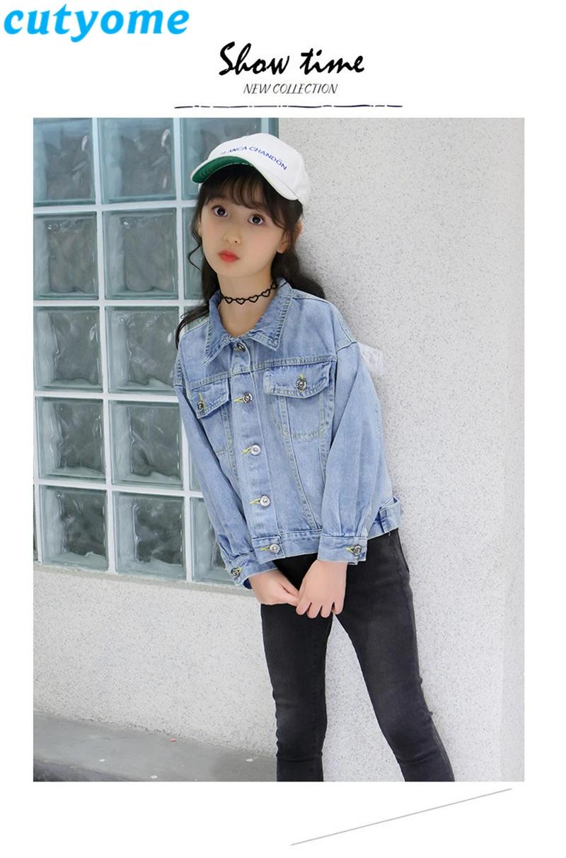 teenage girls ruffles denim jacket4